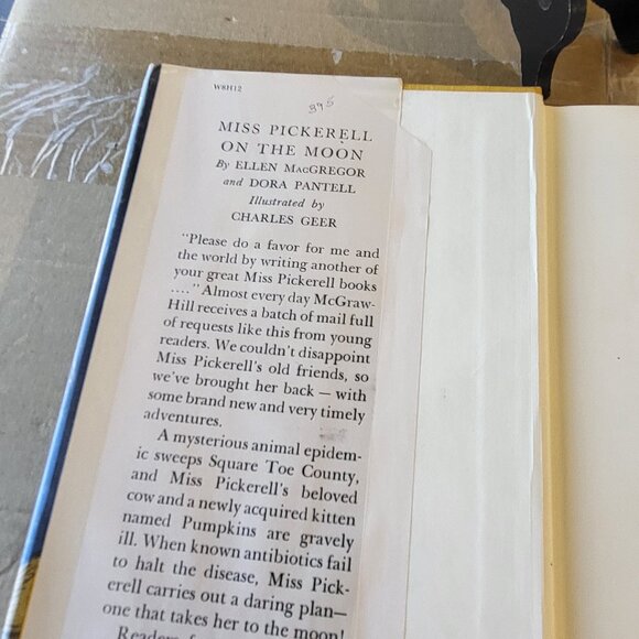 Miss Pickerell on the Moon By Ellen MacGregor /Dora Pantell VTG 1965 HC EX-LIB - Picture 6 of 13